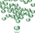 thumbnail image 2 of Uxcell Hotfix Rhinestones Flatback Crystal Glass Gems for Craft Clothes DIY Decoration Light Green 4.8mm, 2 of 5