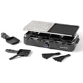 thumbnail image 1 of Starfrit Gril Raclette de Fête pour 8 Personnes - Aluminium Moulé sous Pression 2-en-1 et Pierre de Cuisson - Gril/plaque de Cuisson Réversible - Température Réglable - 8 Spatules et Moule Antiadhésifs, 1 of 7