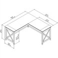 thumbnail image 1 of Bush Furniture Key West 60W L Shaped Desk in Washed Gray - Engineered Wood, 1 of 7