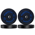 thumbnail image 1 of Rubber Bumper Plates Set – 2" Barbell Weights – 45LB x 4 (180 lbs Total) – Precision Strength Training – Home & Commercial Gym – Durable, 1 of 5
