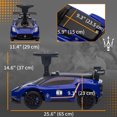 thumbnail image 3 of Qaba Licensed Maserati GT2 Baby Sliding Car with Under Seat Storage, Blue, 3 of 9