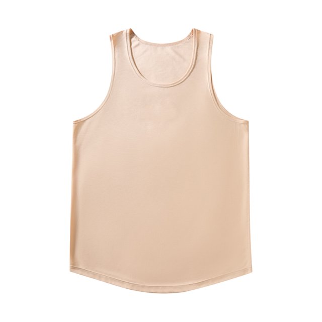 Timegard Mens Tank Tops Round Neck Sleeveless Athletic Tee Shirts Solid Color Casual Breathable Top