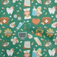 thumbnail image 1 of oneOone Cotton Cambric Green Fabric Tool Craft Projects Decor Fabric Printed By The Yard 56 Inch Wide, 1 of 4