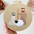 thumbnail image 5 of Wzzjkit Vintage Religious Hand Embroidery Diy Handmades Fabric Material Kit Creatives Needlework Embroidery, 5 of 5