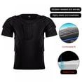 thumbnail image 3 of PENGXIANG Chemises de Protection Rembourrées pour Garçons Ensemble de Shorts Chemises de Compression Rembourrées Shorts pour Football Paintball Baseball Vélo Rugby Planche à Neige Ski, 3 of 10