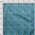 thumbnail image 3 of oneOone Coton Soie Vert Sarcelle Tissu Matière de Robe de Sport Tissu Imprimé Tissu au Mètre 42 Pouces de Large, 3 of 4