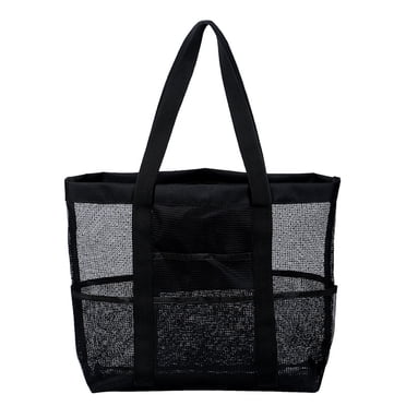 XZNGL Beach Tote Bag for Women Beach Bags,Waterproof Sandproof, Mesh Beach Bag for Swim Pool Bag Beach Tote Bag,Toy Tote Bag,Grocery Storage Net Bag Pool Storage Bag Large Pool Bag Beach Mesh Bag