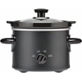 thumbnail image 1 of Mainstays 2QT Slow Cooker, Matte Black, 1 of 5