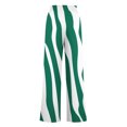 thumbnail image 3 of Pantalon pour Femmes, Pantalon Grand à Cordon pour Femmes à Rayures Tendance Imprimées, 3 of 4