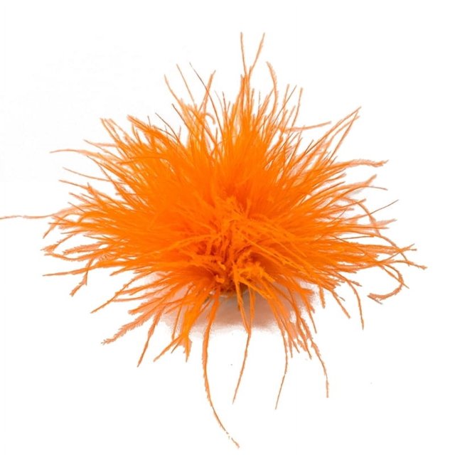 HLONK Feather Brooch Feathers Corsages Cloth Decorations Ostrich Feather Material