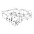 thumbnail image 3 of Better Homes & Gardens Brookbury 5-Piece Patio Outdoor Sectional Set, 3 of 9