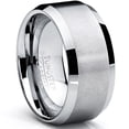 thumbnail image 1 of 10MM Men's Brushed Tungsten Carbide Wedding Band Ring, Comfort Fit, 1 of 6