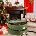 thumbnail image 4 of Contenant de Rangement pour Couronnes, Sacs de Rangement Empilables pour Couronnes de Noël avec Fermeture Éclair et Poignées, Support de Rangement pour Couronnes des Fêtes, 4 of 5
