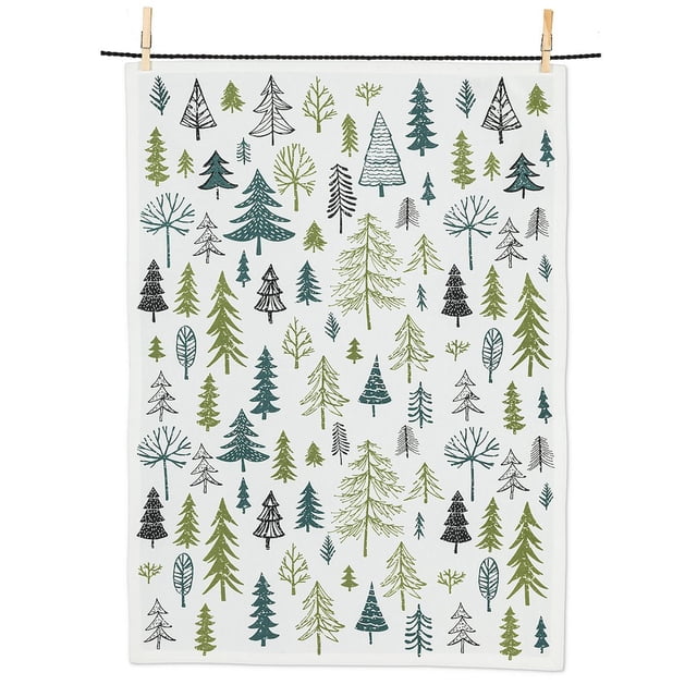 Set of 6 All-over Trees Tea Towel