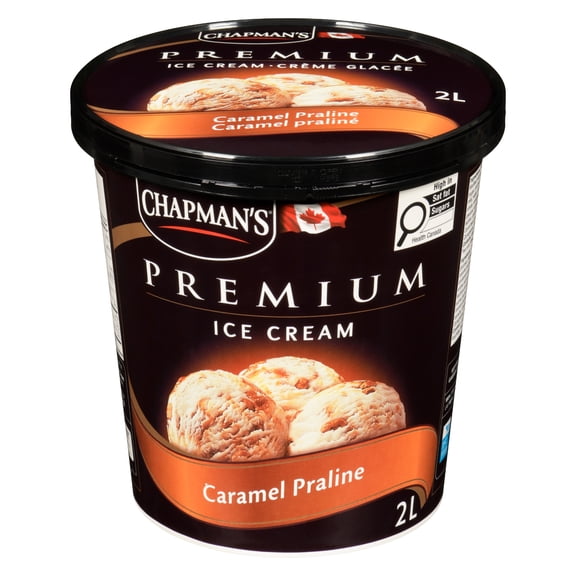 Chapman's Crème Glacée Caramel Praliné de Qualité Supérieure en Pot 2L