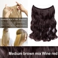 thumbnail image 2 of Extensions de Cheveux en Fil Invisibles de 20” Miracle Secret, Postiches à Ligne de Poisson, Cheveux Lisses Soyeux Synthétiques, 2 of 4
