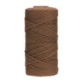 thumbnail image 1 of 4mm x 109 Yard Macrame Cord Soft Cotton Colored Macrame Crafts Yarn, Brown, 1 of 7