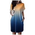 thumbnail image 2 of TJAZFJPA Robe de Maternité d'Automne pour Femmes Robe T-Shirt Douce à Manches Courtes Robe Tunique d'Été Décontractée Robe Imprimée Ample avec Poches Robe de Maternité Grande Taille Robe T-Shirt, 2 of 7