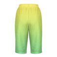 thumbnail image 4 of UPPADA Womens Shorts Linen Shorts for Women Gradient Color Sweatshorts Drawstring High Waisted Short Pants Knee Length Sweatshort Pockets Sales Today Clearance of Day Deals 2025, 4 of 5