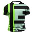 thumbnail image 1 of Styesk T-Shirts pour Homme Hommes Mode Décontractée Imprimé Sport Manches Courtes Col Rond Chemisiers Chemises, 1 of 4