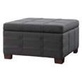 thumbnail image 4 of Detour Strap Square Storage Ottoman in Charcoal Fabric, 4 of 8