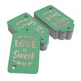 thumbnail image 2 of Inkdotpot Rose Gold Foil Paper Hang Tags Love Is Sweet Wedding Favor Tags 100 Pack, 2 of 6