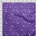 thumbnail image 4 of oneOone Cotton Poplin Purple Fabric Asian Floral Block Sewing Craft Projects Fabric Prints by Yard 42 Inch Wide, 4 of 4