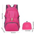 thumbnail image 3 of Foldable Backpack for Travel & Hiking - Lightweight Durable Polyester, Compact 17.72x11.81x6.3 Inch, Water Resistant, Spacious Storage for Outdoor Camping Shopping Commuting, 3 of 6