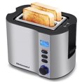 thumbnail image 1 of Elite Gourmet ECT2145 Grille-pain 2 Tranches, Acier Inoxydable avec Fonction Bagel, Fonctions Réchauffer, Décongeler et Annuler, 1 of 7