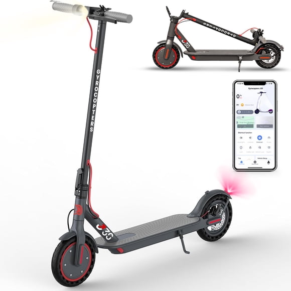 Gyrocopters J30 Electric Scooter (2026 Model) for Adults & Teens with App | UL2272 Certified | 31 km/h speed | 30 km Range | Powerful 350W Motor | 265 lbs Load capacity | Smart Anti Theft Lock