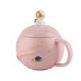 thumbnail image 2 of Cute Astronaut Mug, Premium Ceramic Astronaut Mug  for Tea Pink, 2 of 8