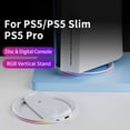 thumbnail image 2 of Support de Refroidissement Vertical à DEL RVB Compatible avec PlayStation 5 Slim/Pro - Base Antidérapante et Stable pour Accessoires de Console PS5 Slim et Pro, 2 of 7
