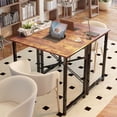 thumbnail image 4 of edx Bureau d'Ordinateur de 79 cm (31 Pouces), Table de Travail Robuste pour Adulte, Brun Rustique, 4 of 6