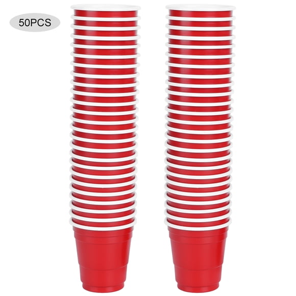 Oubit Disposable Plastic Cups,50pcs 60ml Disposable Plastic Party Plastic Cup Disposable Wine Cup High-End Performance