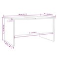 thumbnail image 4 of vidaXL Coffee Table Smoked Oak 80x50x42.5 cm Engineered Wood, 4 of 5