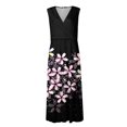 thumbnail image 4 of TJAZFJPA Robe Qipao Femmes Femmes Été Aguichant Col en V Profond Formelle Sans Manches Longue Robe Dégradé Fermeture Éclair Robe Évasée Robes Blanches de Maternité Robes de Designer pour Femmes, 4 of 4