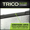 thumbnail image 2 of Trico . Windshield Wiper Blade 90-180 TRICO Silicone Ceramic; OE Replacement; 18 Inch Length; All Weather, 2 of 6