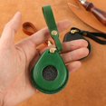 thumbnail image 4 of Decodeary Stylish PU Leather Key Cover for Motorcycle Boyfriend Black Green 1Set, 4 of 6