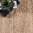 thumbnail image 3 of Aizza Trends 3x14 Ft Natural Jute Area Rug, Boho Chic Natural Jute Area Rug - Hand-Braided, Rustic Farmhouse Decor for Living Room Carpet,, 3 of 5