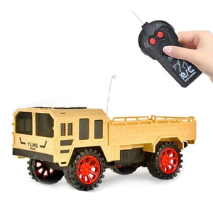 Czzoypi Toys pour la voiture de télécommande pour enfants RC (Jaune), Voiture Télécommande RC Jouet de camion de ramassage bidirectionnel pour les filles garçons Anniversaire