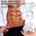 thumbnail image 3 of liraijei Clear TPE Male Humming Bird Attachment Hitachi Magic Wand Massager Accessory D4Z4, 3 of 8
