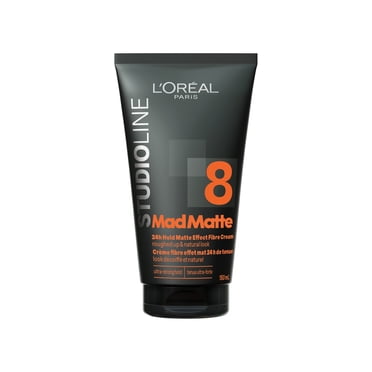 L'Oréal Paris Studio Line Mad Matte Crème fibre coiffante, tenue jusqu'à 24 h, fini mat à l'argile