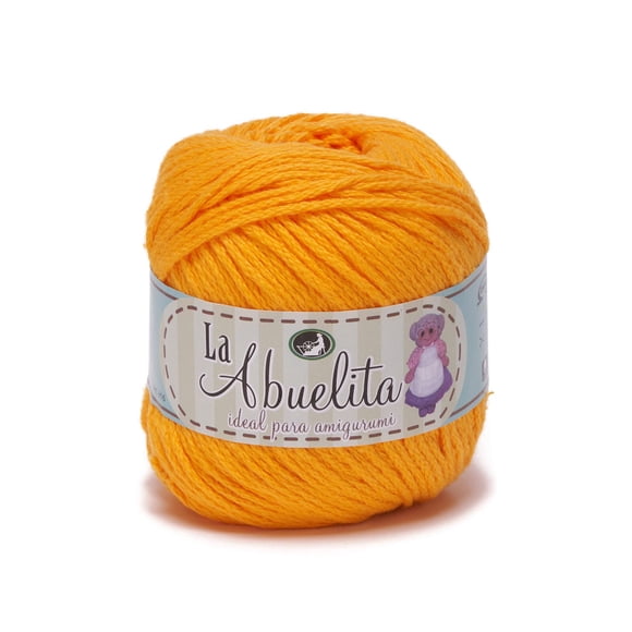 La Abuelita - Fil 100 % Coton (50 Grammes) - Idéal pour Amigurumi - 06 Mangue