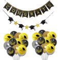 thumbnail image 1 of Miangastore Ballons « Congrats Grad » Papier Doré 1 Ensemble 7.1x5.5in, 1 of 8