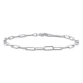 thumbnail image 1 of Miabella Sterling Silver Paperclip Bracelet, 1 of 4