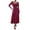 Wine, variant on cfhntfmh Maxi Dresses for Women Fall 2024 Elegant Long Sleeve Square Neck Tunic Dress Flowy Party Cocktail Dress