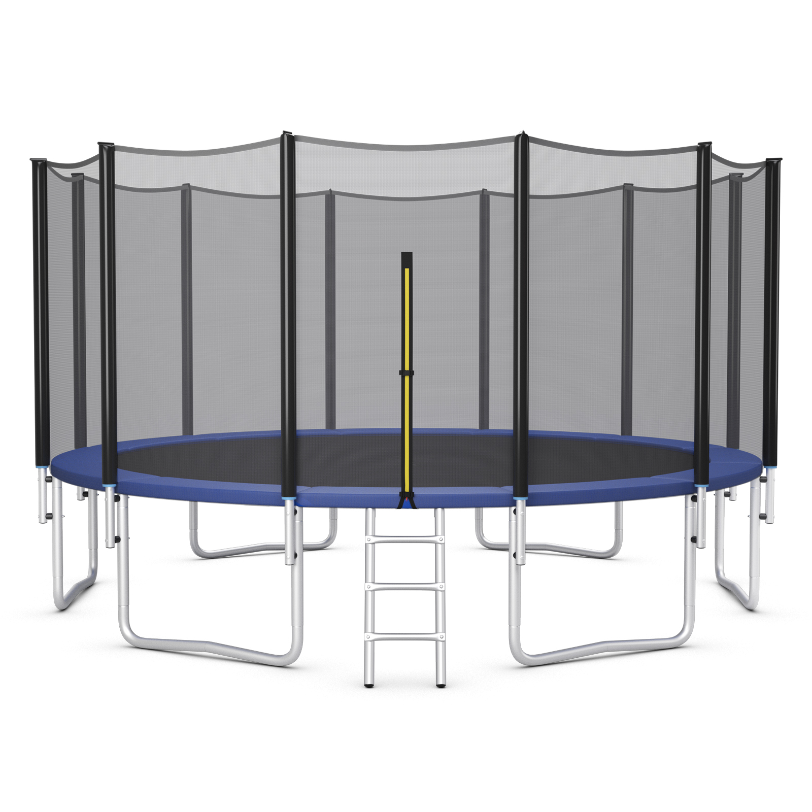 Patiojoy 16ft Trampoline with Safety Enclosure Net & Spring Pad Jumping Mat