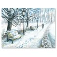 thumbnail image 3 of Designart Winter Park At Christmas Traditional Canvas Wall Art, 3 of 4