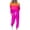 Hot-Pink, variant on Mrat Women 2 Piece Outfits Women's Fashionable Loose Fitting Color Matching Long Sleeved Casual Set Office Suit Set S-314 Purple XL