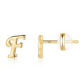thumbnail image 4 of XZNGL Gold 26 Alphabet Stud Earrings With Gold Plated Finish Womens Earrings, 4 of 9